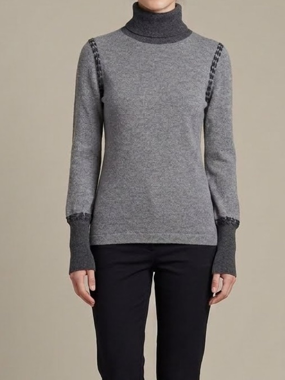 Cullen Gray Turtleneck 100% Cashmere Sweater